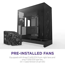 Корпус для ПК NZXT H9 Flow Dual-Chamber All Black (CM-H92FB-01) - мініатюра 3