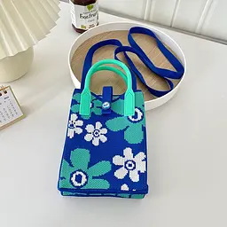 Сумочка в’язана, 24x12 см, FG230705028 (В асортименті) - мініатюра 5