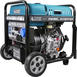 Генератор дизельний інверторний Konner&Sohnen KS 6100iDE ATSR, 230В, 5.5кВт, АВР(ATS), електростартер, 98кг