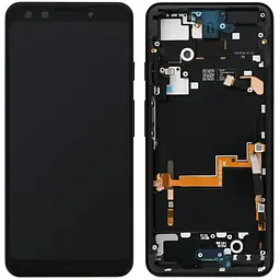 Дисплей Google Pixel 3 чорний, P-OLED, PRC, з рамкою, Just Black