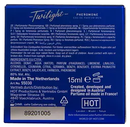Чоловічі парфуми з феромонами - HOT Twilight Pheromon Men, 15 мл - мініатюра 4