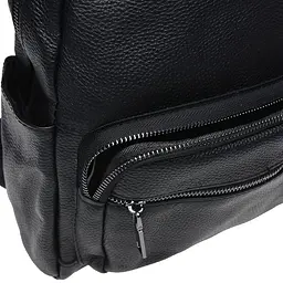 Шкіряний жіночий рюкзак Keizer K110086-black - мініатюра 6