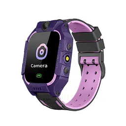 Дитячий розумний смарт-годинник з GPS і камерою Brave Q19 захист від води, батьківський контроль розташування, прослуховування оточення Violet - мініатюра 6