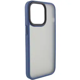 TPU+PC чохол Metal Buttons для Apple iPhone 14 Pro Max 6.7" Синій - мініатюра 2