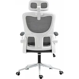 Офісне крісло GT Racer X-5728 White/Gray [125606] - мініатюра 3