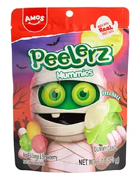 Жувальні цукерки Amos Halloween Peelerz Mummies 170г