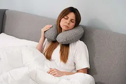 Подушка ортопедична Ardesto Sleepwell Travel, 34х29х10см, сірий (ART3429NEP) - мініатюра 10