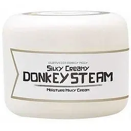 Зволожуючий легкий крем 100 мл Elizavecca Silky Creamy Donkey Steam Moisture Milky Cream - мініатюра 2