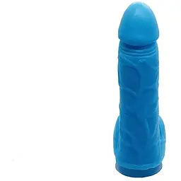 Крафтове мило-член із присоскою Чистий Кайф Blue size S натуральне - мініатюра 2