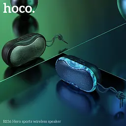 Портативна акустика Hoco Hero sports BT5.0 TWS BS36 чорна - мініатюра 4