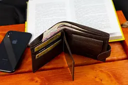 Коричневе чоловіче портмоне з натуральної шкіри з фіксацією ST Leather ST103 9,5 см - мініатюра 9