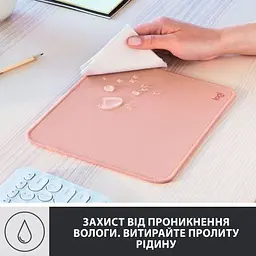 Килимок для мишки Logitech Mouse Pad Studio Series Darker Rose (956-000050) - мініатюра 3