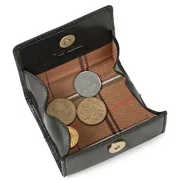 Жіноча монетниця Tony Perotti з натуральної шкіри Italico 1445L nero (90402) чорна