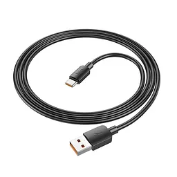 Кабель швидкісний Hoco X96 USB to Type-C 100w 1m чорний - мініатюра 2