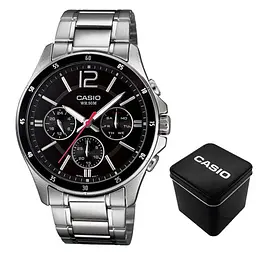Чоловічий годинник Casio MTP-1374D-1A Сріблястий ( AT1141-0315 )