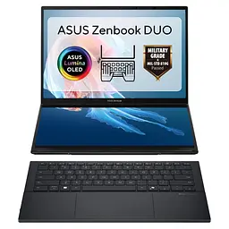 Ноутбук ASUS 14 Zenbook Duo UX8406CA-QL047X FHD Touch OLED/Intel Ultra 9 285H/32GB/2TB/UMA/W11P/Grey (90NB14X1-M001P0) - мініатюра 2
