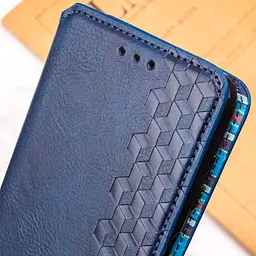 Чохол-книжка GETMAN Cubic Cover Case для Redmi 13C / Poco C65 Blue [100967] - мініатюра 3