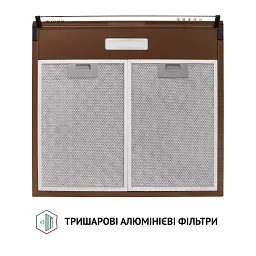 Витяжка плоска Perfelli PL 5144 Dark BR LED - мініатюра 7