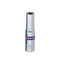 Головка торцева хромована TORX Е-стандарт 1/4" KING TONY, E6, подовжена