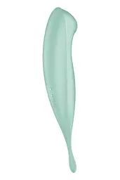 Вакуумний кліторальний стимулятор з вібрацією Satisfyer Twirling Pro+ зелений - мініатюра 6