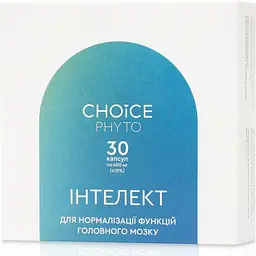 Комплекс для нормалізації функцій головного мозку Інтелект CHOICE PHYTO 30 капсул
