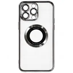 Магнітний чохол XON PhoneCase Magnetic для iPhone 13 Pro Max (PCMC1113400G 68079) Сірий/Прозорий