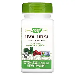Борошниця Nature's Way Uva Ursi, 100 вегакапсул для підтримки сечовивідних шляхів