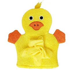 Мочалка-рукавичка для купання "Каченя" Mega Zayka MGZ-0911(Yellow)