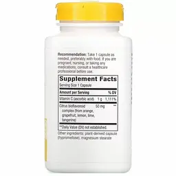 Вітамін С Nature's Way Extra Strength з біофлавоноїдами 1000 мг 250 капсул - мініатюра 2