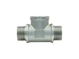 Трійник RAFTEC 1/2" латунь, ЗВЗ, DN15, нікель, TNVN010101 - мініатюра 5