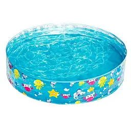 Дитячий каркасний басейн "Підводний світ" Bestway 55028, 122×25 см, 277 л