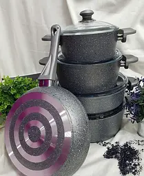 Набір посуду O.M.S. Collection 3002 Grey 9 предметів - мініатюра 6
