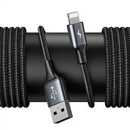 Кабель Baseus Special Data Cable Hub for Backseat (USB to iP+Dual USB) CALHZ-01 Black - мініатюра 3