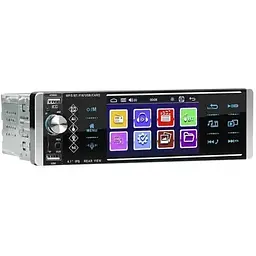 Автомобільна магнітола 1din Lesko 4168 AI mp3 мультимедійна з екраном Чорна