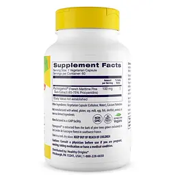 Натуральна добавка Healthy Origins Pycnogenol 100 mg 60 вегакапсул - мініатюра 2