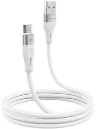 Кабель Proove Soft Silicone USB to Type-C 2.4A (1m) white (CCSO20001202)