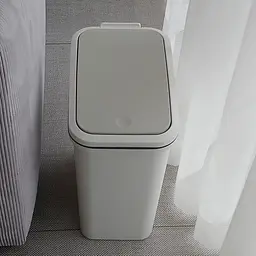 Відро для сміття MBM My Home з кришкою 10 л сіре (BIN-04 10L GRAY) - мініатюра 6