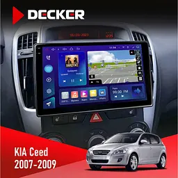 Штатная магнитола KIA Ceed 2007-2009 Decker D9-009 4x64, DSP, 4G, 2k Decker (НФ-00008283)