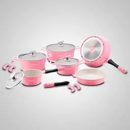 Набір посуду Royalty Line RL-ES1014 CP Pink 14 предметів - мініатюра 2