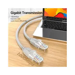 Патч-корд 2м, UTP cat 6 RJ-45 gray Vention (IBEHH) - мініатюра 6