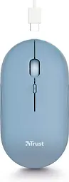 Trust Миша Puck Rechargeable Ultra-Thin BT WL Silent Blue - мініатюра 6