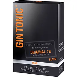 Туалетна вода для чоловіків Gin Tonic Original 78 Black 50 мл - мініатюра 3