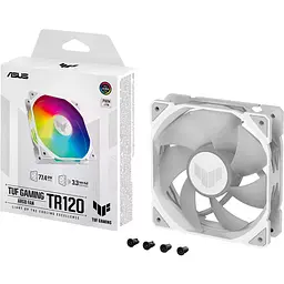 Комплект вентиляторів ASUS TUF Gaming 120мм TR120 ARGB White (90DA0093-B09000) - мініатюра 6