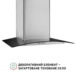 Витяжка декоративна зі склом Perfelli GRASSI 6HMX INOX - мініатюра 3