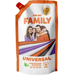 Гель для прання For My Family Універсальний 1 кг (4260637721235)