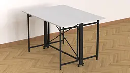 Стіл-книга трансформер Оріон 3 Ferrum-decor 750x1150x880 Чорний метал ДСП Біле 16 мм (FRD-105081) - мініатюра 8