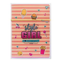 Зошит A4 48 аркушів клітинка в пластиковій папці Yes Style girl orange 764428 - мініатюра 1