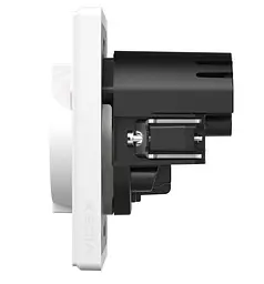 Розетка Videx Nota одинарна із заземленням USB-A+C 20W біла матова (VF-NT-SK1GUC-WH) - мініатюра 3