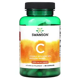 Swanson Вітамін C-1000 з Екстрактом шипшини - 90 капсул