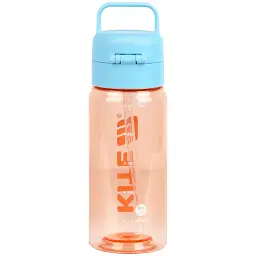 Пляшка для води Kite 600 мл помаранчево-блакитна (K26-1314-3) - мініатюра 2